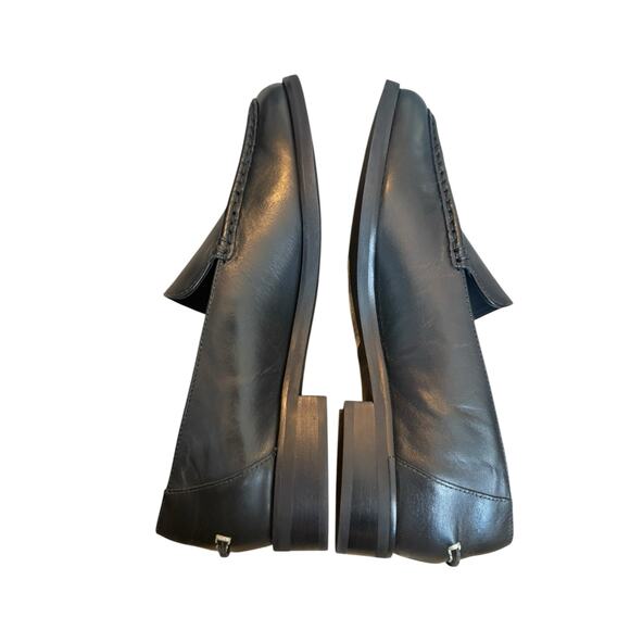 Everlane Loafers Women 8.5 Black Leather Slip On Minimalist Clean Girl - Picture 5 of 9